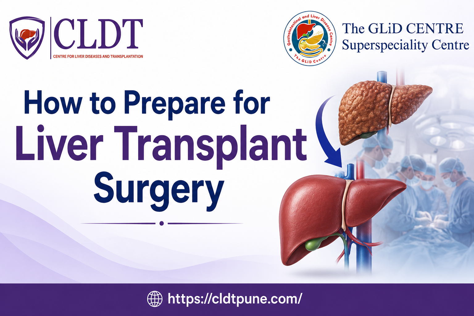 Patient preparing for liver transplant surgery with guidance from Dr. Manoj Shrivastav at CLDT Pune