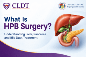 Dr. Manoj Shrivastav explaining HPB surgery for liver, pancreas and bile duct conditions in Pune