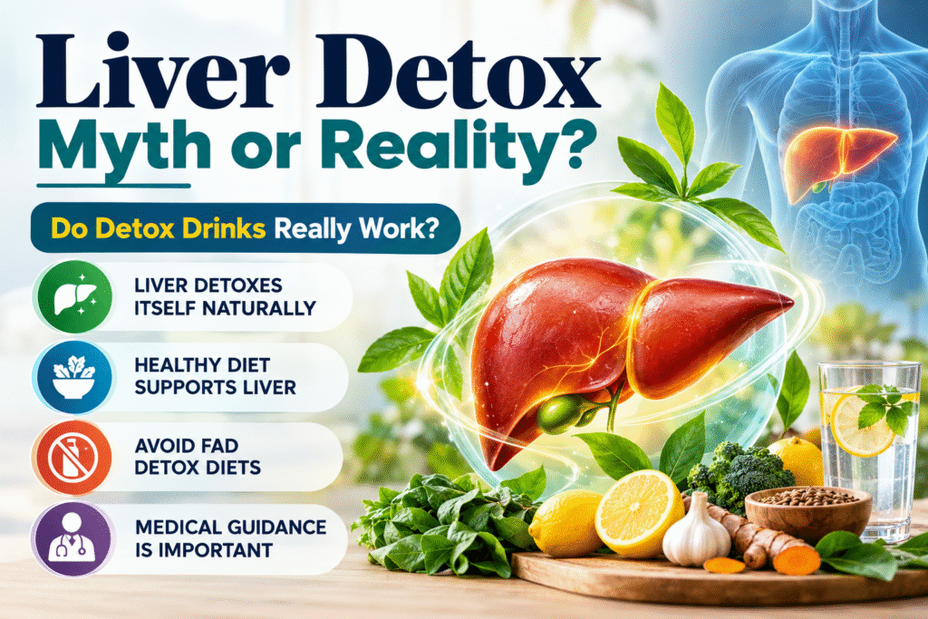 Liver detox myths and facts explained by GLID Centre and Dr. Manoj Shrivastav in Pune.